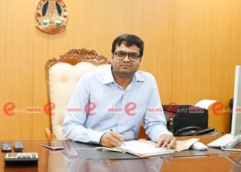திருச்சி கலெக்டராக  சரவணன் பொறுப்பேற்றார்