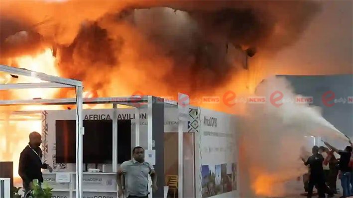 உச்சி மாநாடு அரங்கில் தீ விபத்து- 20 பேர் படுகாயம்