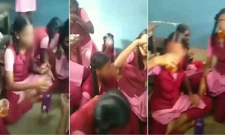 வகுப்பறையில் மது அருந்திய மாணவிகள்…6 பேர் சஸ்பெண்ட்
