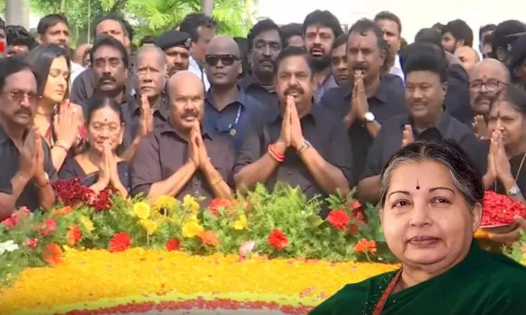 முன்னாள் முதல்வர் ஜெயலலிதாவின் 9வது நினைவு நாள்…அதிமுக பொதுச்செயலாளர் எடப்பாடி பழனிசாமி மரியாதை