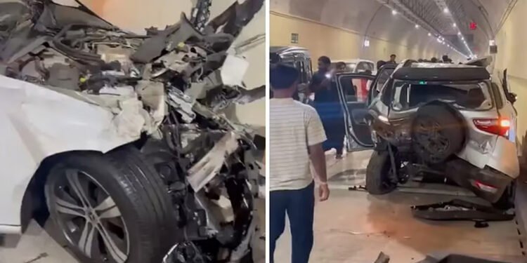 17 வயது சிறுவன் ஓட்டிய பென்ஸ் கார் மோதி 3 பேர் படுகாயம்