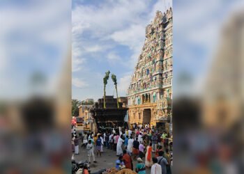 திருவானைக்காவல் ஜம்புகேஸ்வரர் அகிலாண்டேஸ்வரிகோவில் தேர்வெள்ளோட்டம்