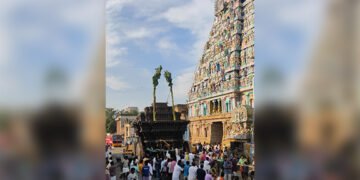 திருவானைக்காவல் ஜம்புகேஸ்வரர் அகிலாண்டேஸ்வரிகோவில் தேர்வெள்ளோட்டம்