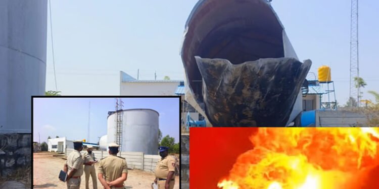 ரசாயனத் தொட்டி வெடித்து சிதறியது: 2 தொழிலாளர்கள் பலி