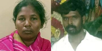 நடத்தையில் சந்தேகம்: போதை கணவரின் தலையில் குழவி கல்லைப் போட்டு கொன்ற மனைவி