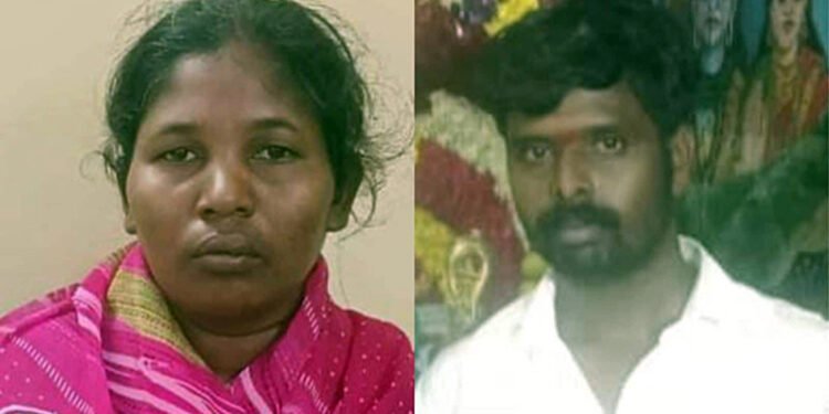 நடத்தையில் சந்தேகம்: போதை கணவரின் தலையில் குழவி கல்லைப் போட்டு கொன்ற மனைவி