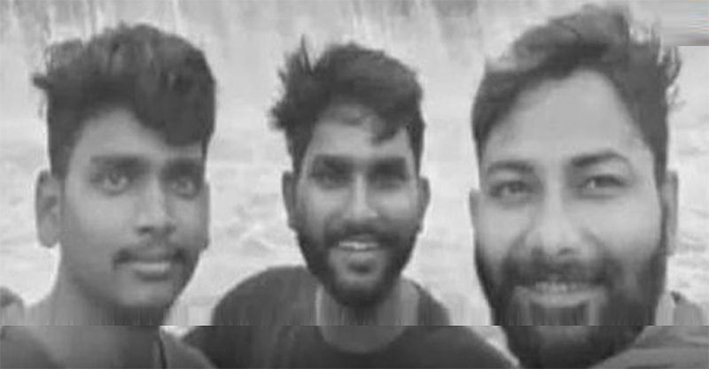 சொந்த ஊருக்கு திரும்பிய வழியில், நீரோடையில் குளித்த 3 பேர் பலி