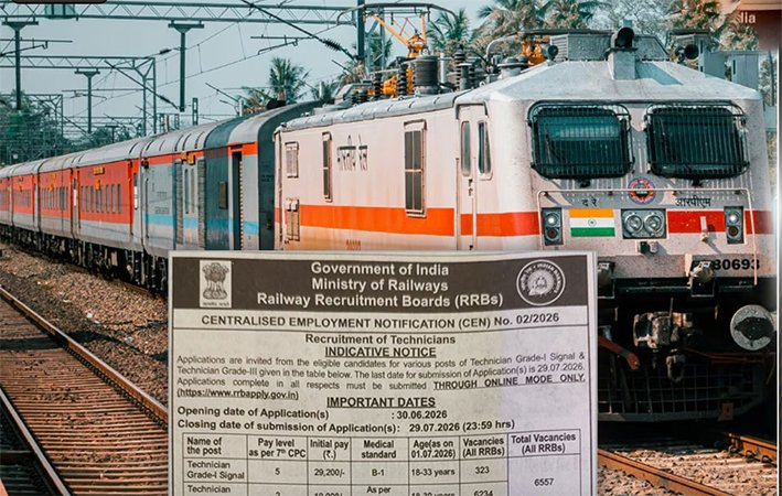 ரயில்வேயில் 6,557 டெக்னீசியன் பணியிடங்களுக்கான அறிவிப்பு