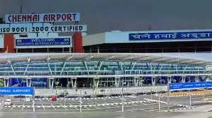 Security and customs officers examining contraband evidence packages during a five crore narcotic seizure at Chennai International Airport on June 12 2026.