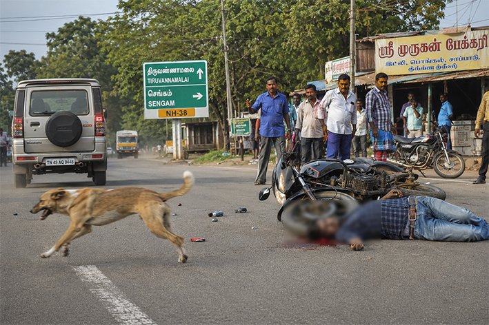 திருச்சியல் டூவீலரிலிருந்து தவறி விழுந்து வாலிபர் பலி