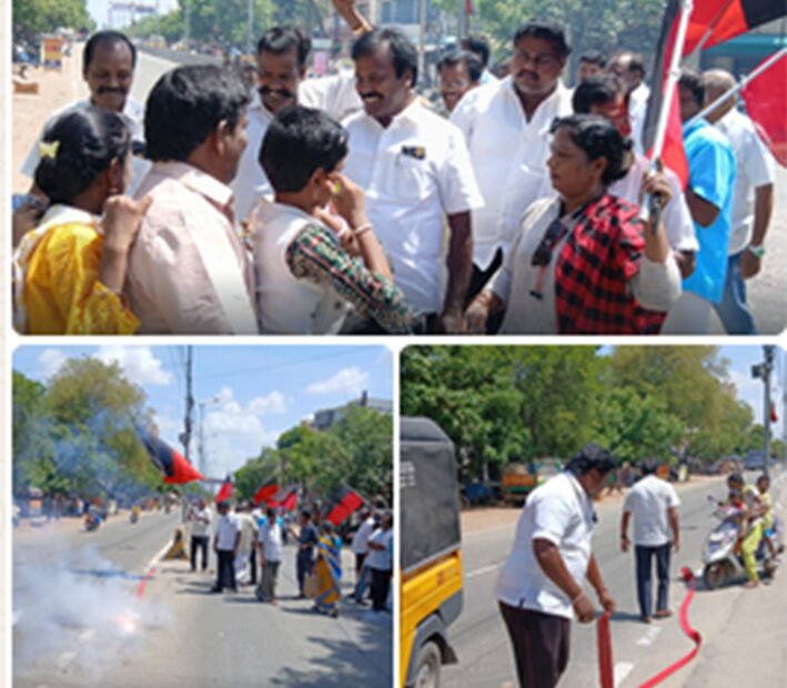 விலகிய மதிமுக-பட்டாசு வெடித்து திமுக கொண்டாட்டம்
