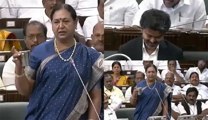 சட்டசபையில் சிரிப்பலை-தண்ணீர் பாட்டில் கொடுத்தால்- பிரேமலதா