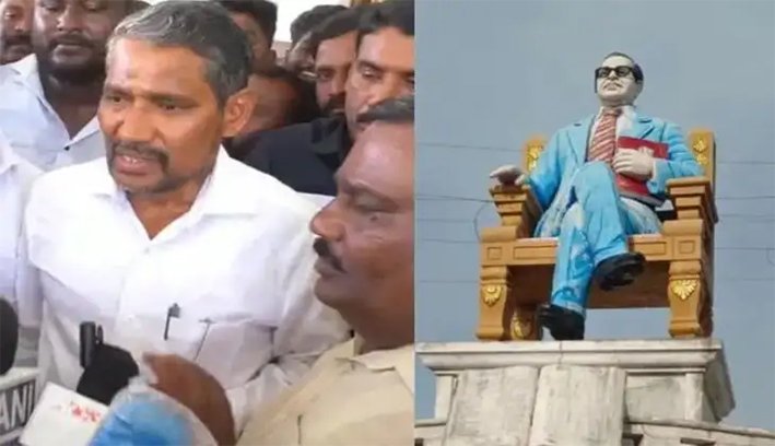 அம்பேத்கர் சிலை விரைவில் திறக்கப்படும்.. அமைச்சர் வன்னி அரசு