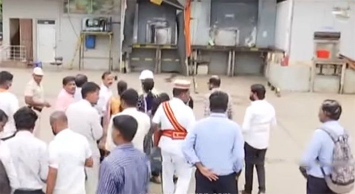 இறால் ஆலையில் அமோனியா வாயு அகற்றும் பணி துவக்கம்