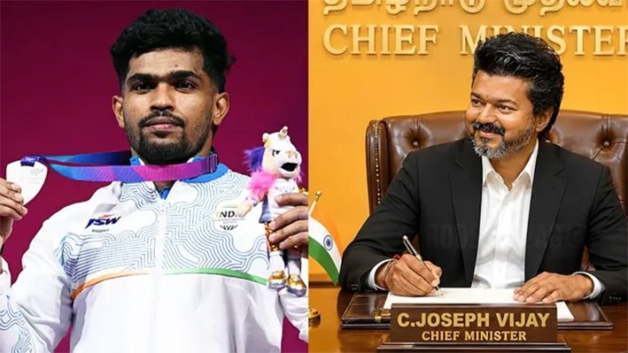 வெள்ளி வென்ற ராஜா முத்துப்பாண்டிக்கு ரூ.30 லட்சம் ஊக்கத்தொகை