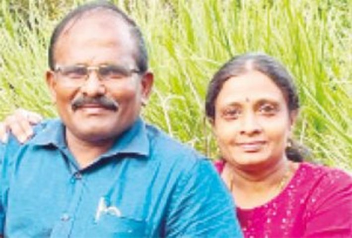 கார் மீது கண்டெய்னர் லாரி மோதி விபத்து- தம்பதி பலி