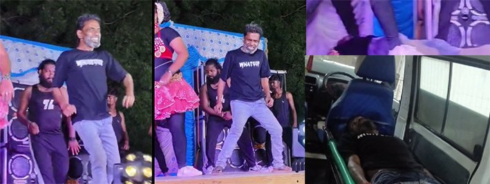கரூர் நடன நிகழ்ச்சியில் மயங்கி விழுந்து நடனக்கலைஞர் பலி