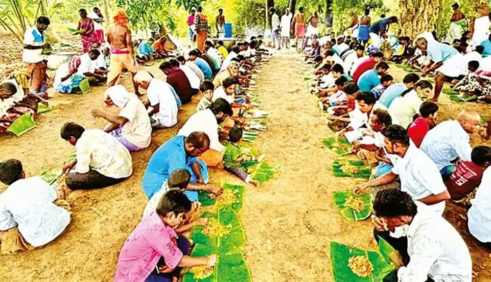 மழை வேண்டி-ஆண்கள் மட்டுமே படையல் வைத்து வழிபடும் வினோத விழா