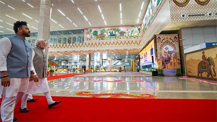 Inauguration of the new terminal at Jodhpur Airport