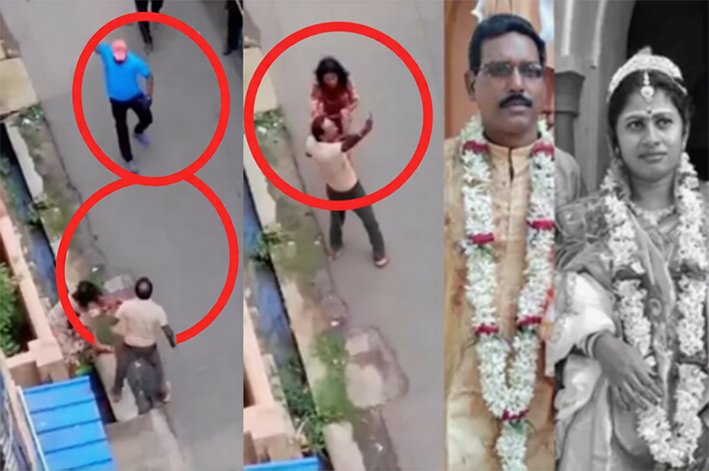 பட்டப்பகலில் மனைவியை குத்திக்கொன்ற கணவன்-கொடூரம்