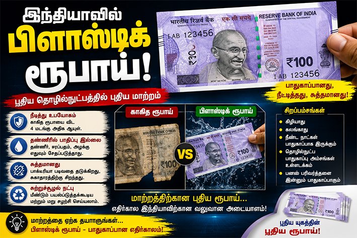 பிளாஸ்டிக் ரூபாய் நோட்டுகள்- ஒன்றிய அமைச்சரவை ஒப்புதல்