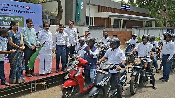 பிளாஸ்டிக் பொருட்களை தவிர்க்க- திருச்சியில் விழிப்புணர்வு பேரணி