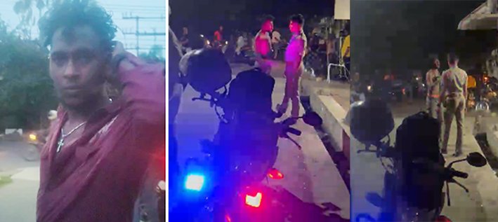 கோவையில் போலீசாரை மிரட்டிய கஞ்சா போதை ஆசாமி...பரபரப்பு