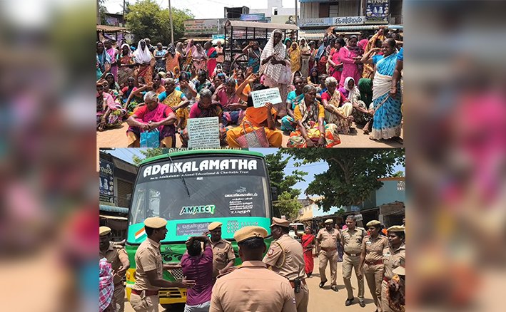 ஜெயங்கொண்டம் அருகே டாஸ்மாக் கடையை அகற்றக் கோரி சாலை மறியல்