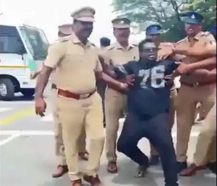 ராப் பாடகர் தெருக்குரல் அறிவு குண்டுக்கட்டாக கைது