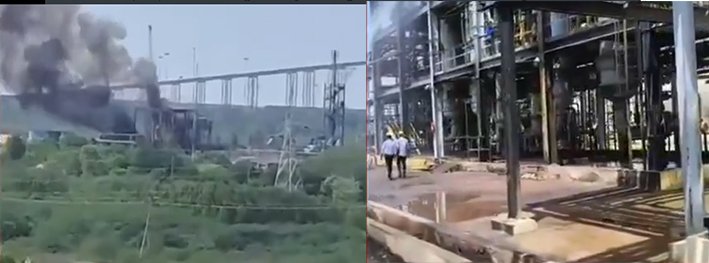 ரசாயன வாயு கசிவால் தீ விபத்து; 10 பேருக்கு உடல்நலக் குறைவு