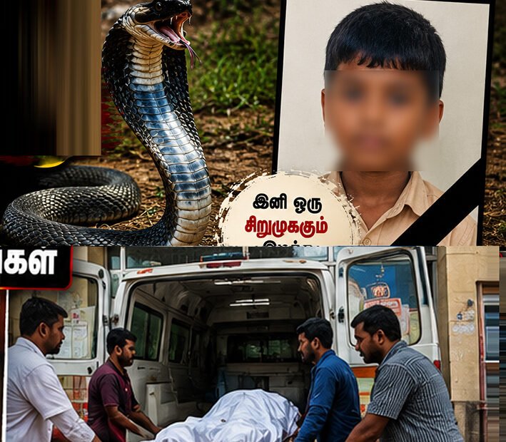 திருச்சி அருகே பரிதாபம்... 11வயது சிறுவன் பாம்பு கடித்து பலி
