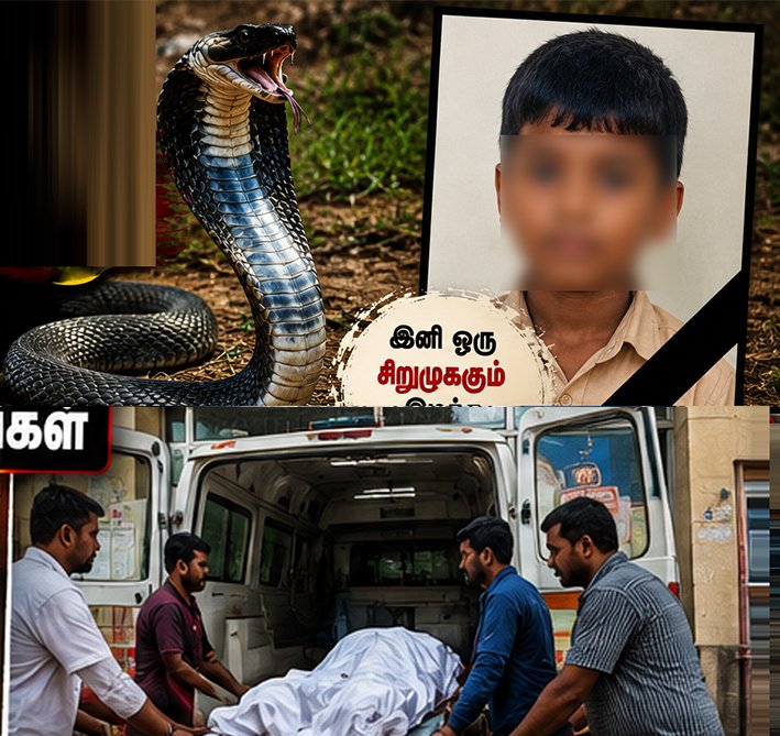 திருச்சி அருகே பரிதாபம்... 11வயது சிறுவன் பாம்பு கடித்து பலி
