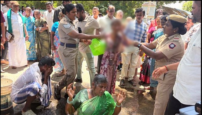 கஞ்சா வியாபாரிகளால் அச்சுறுத்தல்-4பேர் தீக்குளிக்க முயற்சி