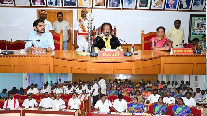 திருச்சி மாநகராட்சி கூட்டத்தில் 65 தீர்மானம் நிறைவேற்றம்