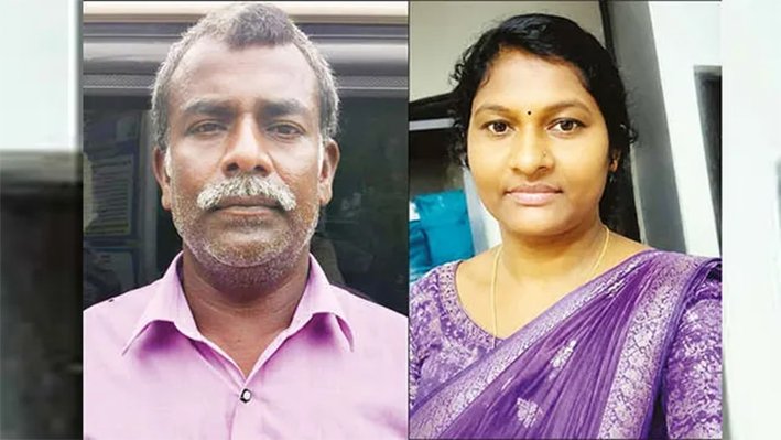 கள்ளக்காதல் விவகாரம்.. மனைவியை அரிவாளால் வெட்டி வீசிய கணவன்