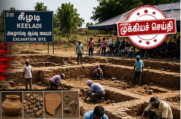 கீழடியில் 11-ம் கட்ட அகழாய்வு பணி நிறைவு!