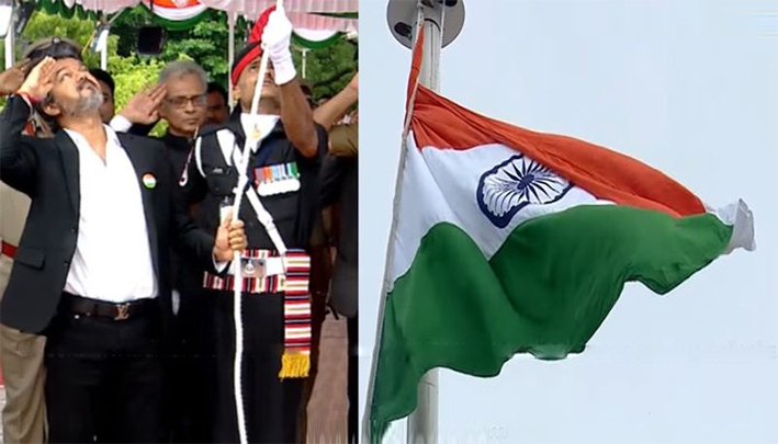 80வது சுதந்திர தினம்.. தேசிய கொடியேற்றினார் முதல்வர் விஜய்