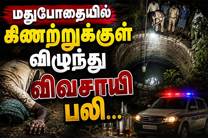 மதுபோதையில் கிணற்றுக்குள் விழுந்து விவசாயி பலி...