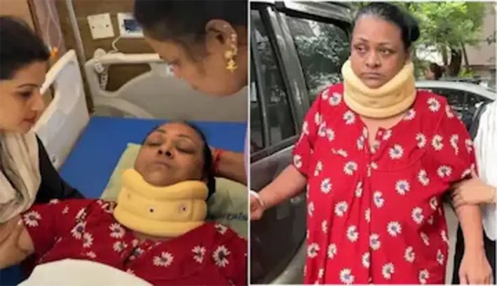 4 மணி நேரம் கேம் விளையாட்டு... நடிகை ஷகிலா கழுத்தில் ஆபரேசன்