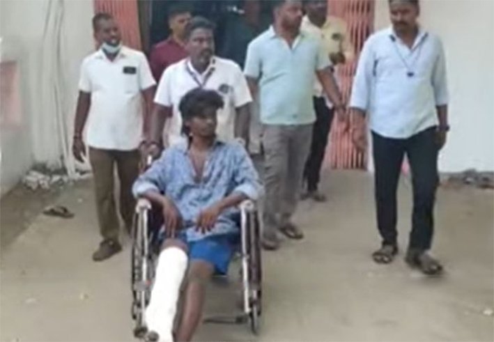இரட்டைக் கொலை வழக்கில் கைதான 2 பேருக்கு கால் முறிவு!