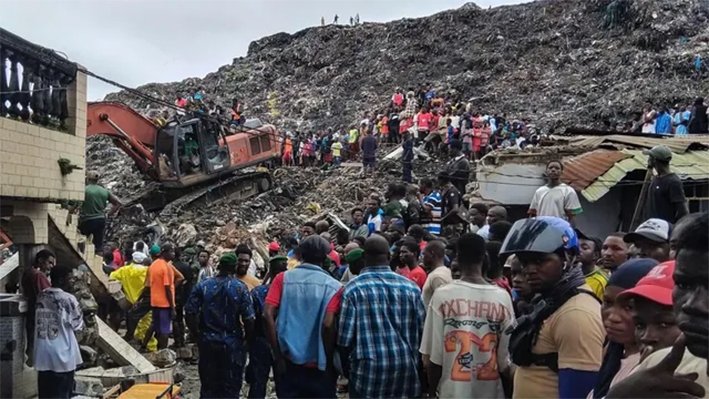 கினியாவில் சோகம்: குப்பை மேடு சரிந்து 30 பேர் பலி