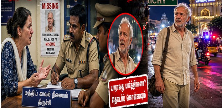 திருச்சியில் வெளிநாட்டு முதியவர் காணாமல் போனதால் பரபரப்பு!