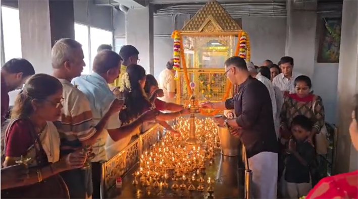 கோவை சித்தாபுதூர் ஐயப்பன் கோவிலில் ஓணம் பண்டிகை சிறப்பு வழிபாடு