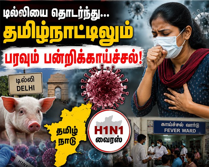 டில்லியை தொடர்ந்து…தமிழ்நாட்டிலும் பரவும் பன்றிக்காய்ச்சல்