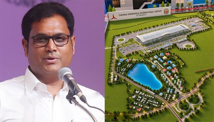 பரந்தூர் விமான நிலையத் திட்டம் கைவிடபட்டதால் தொழில் வளர்ச்சி பின்னடைவு