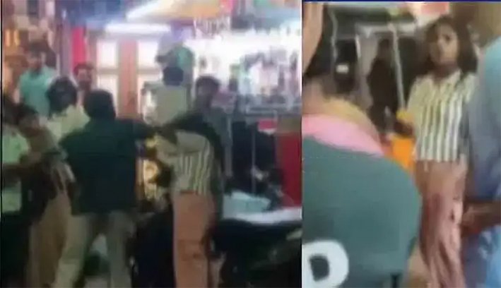 போதையில் இளம்பெண் ஆபாச பேச்சு.. அட்ராசிட்டி...பரபரப்பு