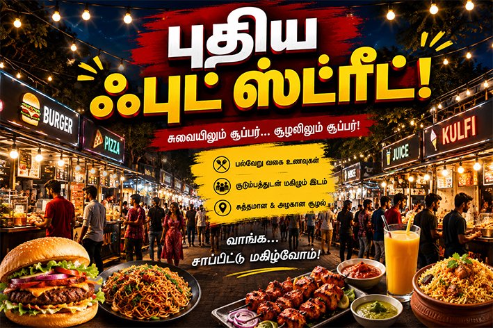 திருச்சி மாநகரில் புதிய ஃபுட் ஸ்ட்ரீட்! விரைவில் திறப்பு