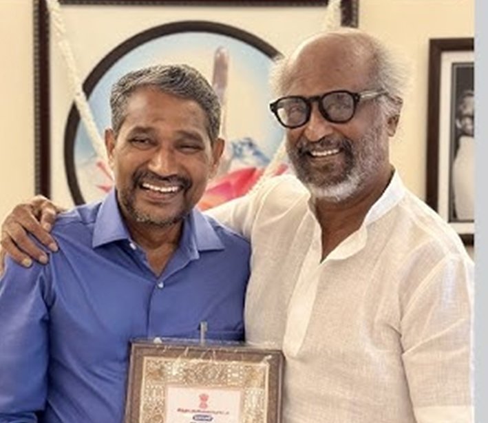 ரஜினியிடம் வாழ்த்து பெற்றார் அமைச்சர் வன்னிஅரசு