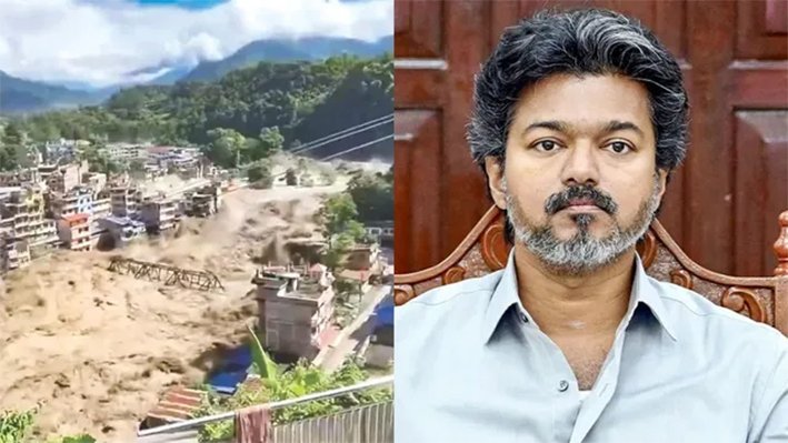 நேபாள வெள்ளம்- அமைச்சர்கள், உயர் அதிகாரிகளுடன் முதல்வர் விஜய் ஆலோசனை