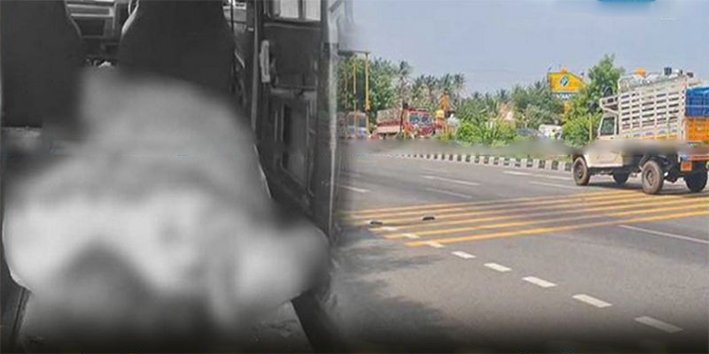 பைக் மீது கார் மோதி தொழிலாளி பலி...போலீஸ் விசாரணை